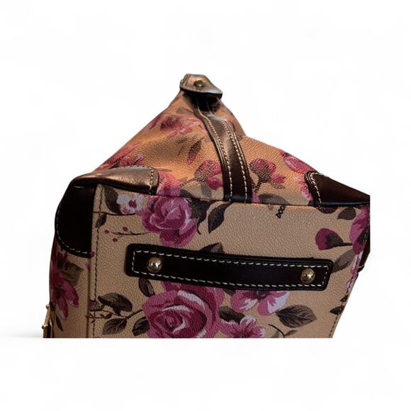 Dooney & Bourke Pink Floral Shoulder Bag - Picture 7 of 11